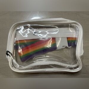 🌈Clear Fanny Pack with A Rainbow belt 🌈